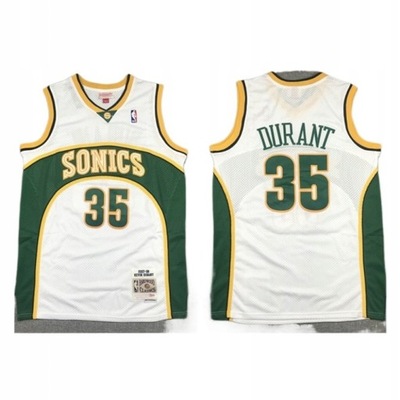 Koszulka Do Koszykówki Wyszywane Seattle Super Sonics No.35 KEVIN DURANT