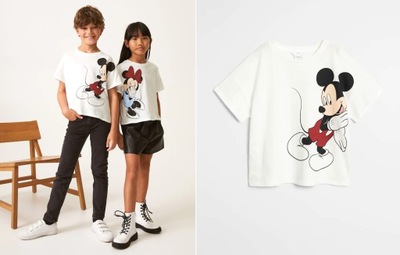 MANGO bluzka t-shirt MYSZKA MIKI Mickey Mouse 140