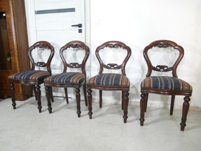 komplet 4 krzesła - śliczne z drewna