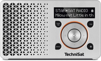 RADIO TECHNISAT DIGITRADIO 1 FM/DAB+/AUX srebrne