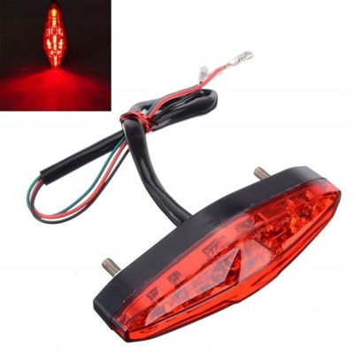 DIOPARA LUMINOSO LED MOTOCICLETA ATV PARTE TRASERA LUZ PARA CONDUCTOR FRENOS DL  