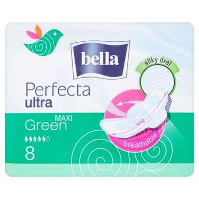 Bella Perfecta Ultra Maxi Green Podpaski Higieniczne 8 Sztuk