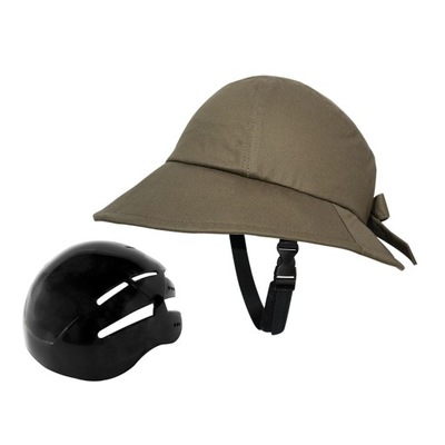 Kask w kształcie kapelusza Kask rowerowy dla dorosłych Ochrona przeciwsłoneczna Kapelusz wędkarski zielony