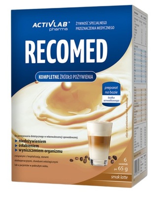 Activlab RecoMed lekárske potraviny 6 vrecúšok Caffe Latte