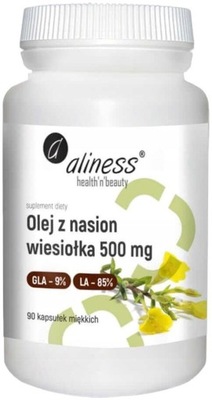 ALINESS Olej Z Nasion Wiesiołka 9%/85% 500 mg 90K