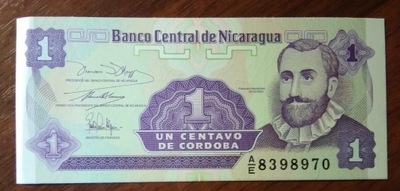 NIKARAGUA 1 centavo 1991 r. P-167