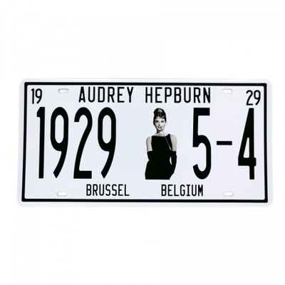 Tablica Ozdobna Blacha Audrey Hepburn 1929