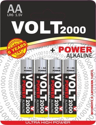 Baterie alkaliczne Volt2000 4szt AA LR6 4xAA
