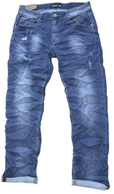 Spodnie męskie jeansowe M.Sara W29 Przetarcia
