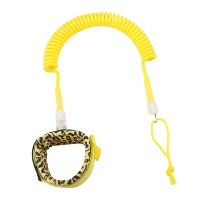Surfboard Leash TPU Coiled Spring Leg Foot Rope for Surfboard Yellow