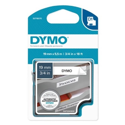 Dymo oryginalny taśma do drukarek etykiet, Dymo, 16960, S0718070, czarny dr