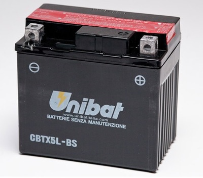 UNIBAT CBTX5L-BS P+ 12V 4AH 70A