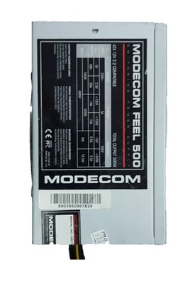 Zasilacz MODECOM FEEL 500 ATX 500W USZKODZONY