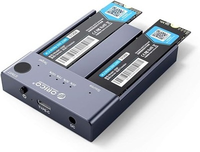 ORICO NVME Clone SSD Stacja dokująca, podwójna obudowa