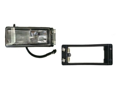 Лампа противотуманная фара daf xf левый белый с рамка фото №1