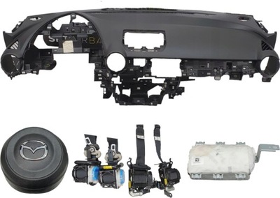 Приборная панель консоль подушка безопасности ремни mazda 2 lift фото №1