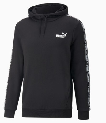 PUMA BLUZA MĘSKA KAPTUR KANGURKA CZARNA HOODIE S