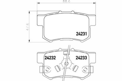 TRINKELĖS STABDŽIŲ HONDA GAL. CRV 02- TEXTAR 