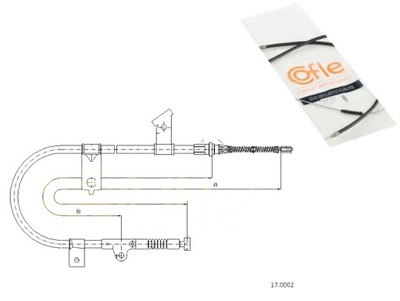 CABLE BRAKES MANUAL NISSAN COFLE - milautoparts-fr.ukrlive.com