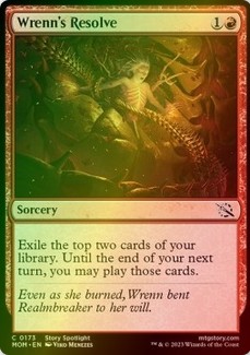 MTG Wrenn's Resolve, FOIL (MOM) - stan NM