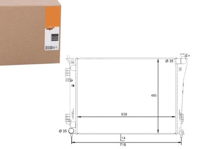 NRF RADUADOR DEL MOTOR HYUNDAI I40 I40 CW 1.6/2.0 0  