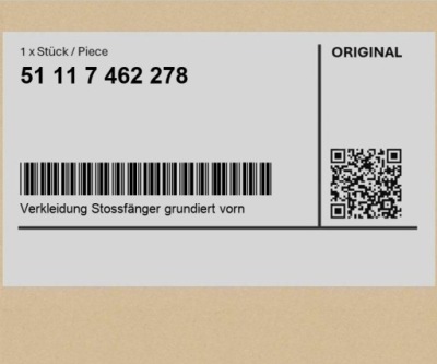 Набор aero. передний performance, грунт. bmw i3 i01 lci фото №1