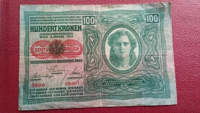 100 KORON AUSTRO-WĘGRY 1912 st.3