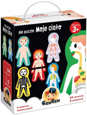 CzuCzu Ale puzzle Moje ciało 84 elementy 3+