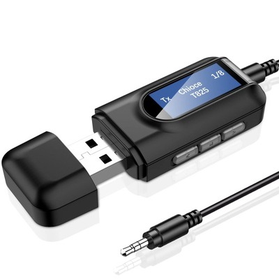 ADAPTER BLUETOOTH AUDIO 5.0, BEZPRZEWODOWY NADAJNIK-ODBIORNIK 2 W 1