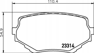 ZAPATAS HAM MINTEX MDB1750 SUZUKI VITARA 94-00, GRA  