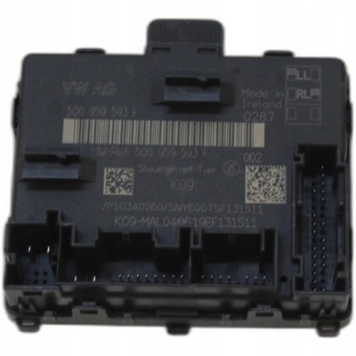 Vw audi модуль блок керування двері 5q0959593f фото №1