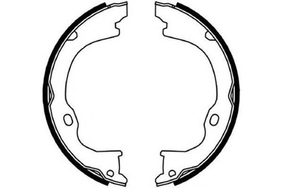 Ferodo fsb4060 набор колодка тормозных, тормоз стояночный фото №1