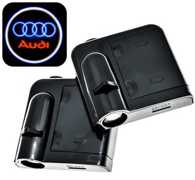 AUDI DIODO LUMINOSO LED LOGOTIPO PROYECTOR HD LÁMPARA BEZPRZEWODOWY AL ACUMULADORES A1 A2 A3 A4 TT  