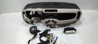 Fiat panda 3 iii приборная панель консоль подушка безопасности ремни org фото №1