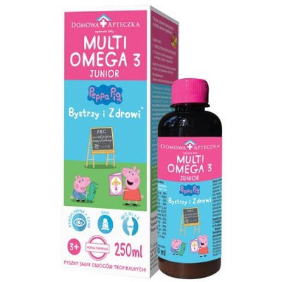 DOMOWA APTECZKA Tran Multiomega 3 Junior owoce tropikalne, 250ml