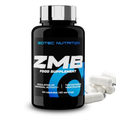 SCITEC ZMB6 60 CAPS MAGNEZ CYNK B6 - DOBRY SEN ZMA