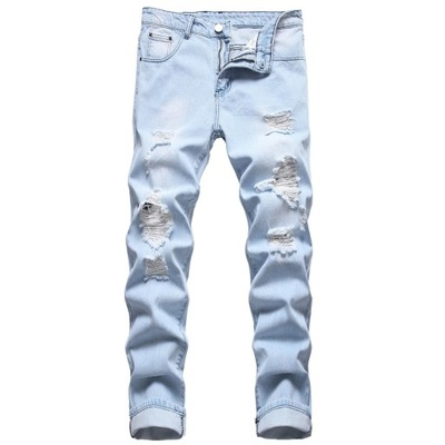 Ripped Jeans Denim men's Straight Regular Fit 2023