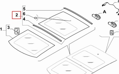 Скло скляного дах задня alfa romeo stelvio фото №1