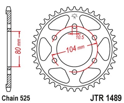 JT ЗУБЧАТКА ЗАДНЯЯ 4359 39 KAWASAKI ZX 9R '02-'03