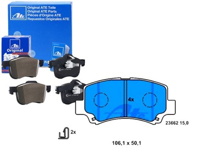 КОМПЛЕКТ КОЛОДОК ШАЛЬМІВНИХ ATE 5581075F10 5581075