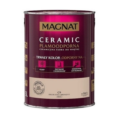 MAGNAT Ceramic 5L C9 Delikatny Bronzyt ceramik ceramiczna farba do wnętrz