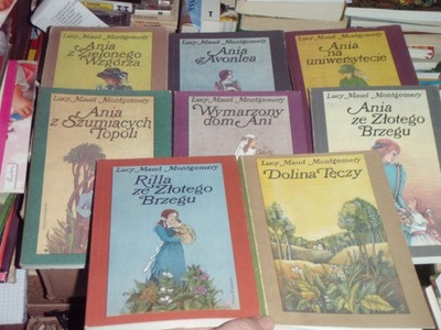 L.M. Montgomery Ania z Zielonego Wzgórza 8 tomów gratis Opowieści z Avonlea