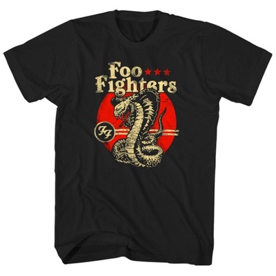 Modne Odzież T-shirt Foo Fighters Print rockowe retro 222702