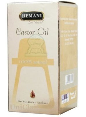 Hemani CASTOR OIL Premium Naturalny Olejek Rycynowy 40ml