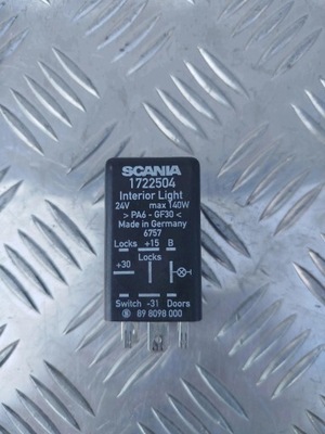 Реле света ближний свет interior light scania 1722504 фото №1