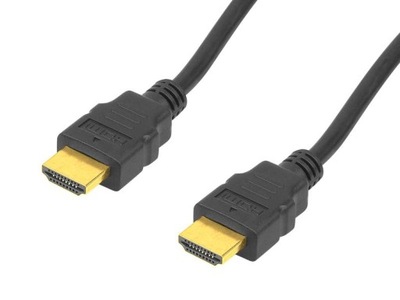 Kabel HDMI LTC 1 m 100cm HD czarny pozłacane wtyki