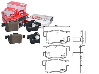 BREMBO КОЛОДКИ ГАЛЬМІВНІ HONDA ACCORD 90-98 ЗАД BRE