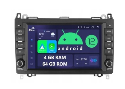 RADIO 2DIN ANDROID MERCEDES A W169 B W245 VITO VIANO W639 SPRINTER W906 4GB  