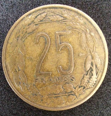 0702 - Francuska Afryka Równikowa 25 franków, 1958