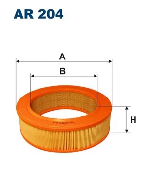 AR204 ФІЛЬТР ПОВІТРЯ